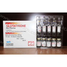 Glutathione 600mg de alta qualidade, glutationa para injeção, glutationa com injeção Vc para branqueamento da pele